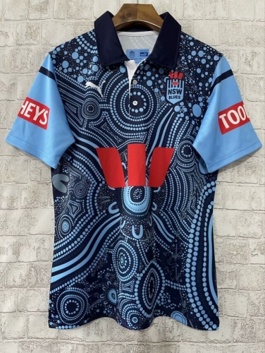 2024 Lang Holden Light Blue Thailand Rugby Shirts-805