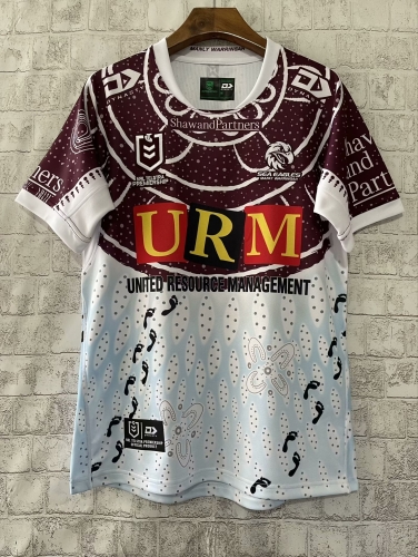 2024 Manly-Warringah Sea Eagles White Thailand Rugby Shirts-805