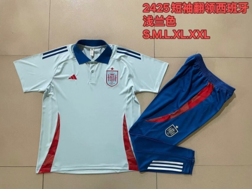 2024/25 Spain Light Blue Thailand Polo Unifrom-815