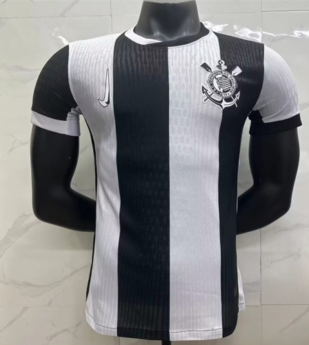 Player Version 2024/25 Corinthians 2nd Away Black & WhiteThailand Soccer Jersey AAA-908