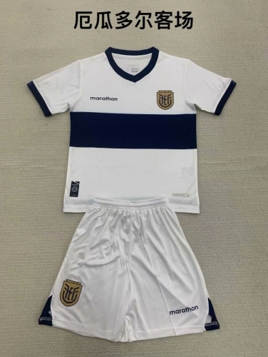 2024/25 Ecuador Away White Soccer Uniform-208