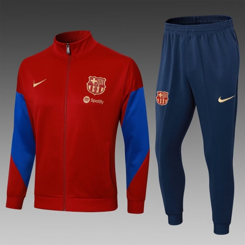 2024/25 Barcelona Red Thailand Soccer Jacket Uniform-411