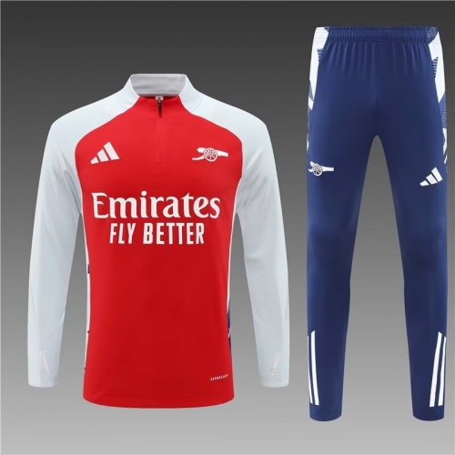 2024/25 Arsenal Red & White Soccer Tracksuit Uniform-801