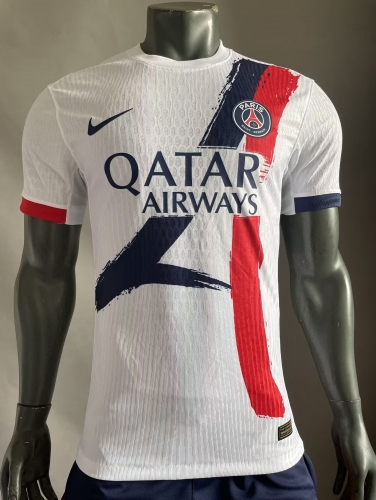 Player Version 2024/2025 Paris SG Away White Thailand Soccer Jersey AAA-703