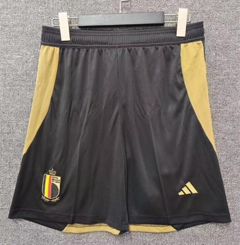 2024/25 Belgium Home Black Thailand Soccer Shorts-315