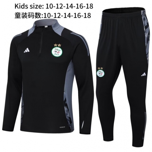 2024/25 Algeria Balck Kids/Youth Tracksuit Uniform-411