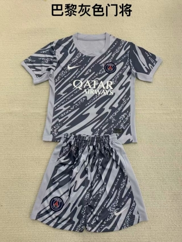 2024/25 Paris SG goalkeeper Gray Soccer Uniform-208