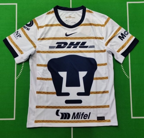 2024/25 Pumas UNAM Home Yellow Thailand Soccer Jersey AAA-912/07