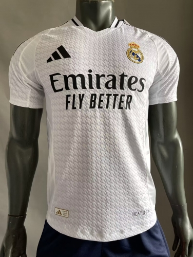 Player Version 2024/25 Real Madri Home White Thailand Soccer Jersey AAA-703/408