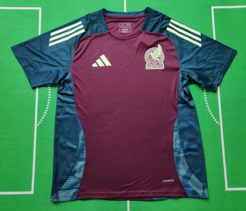2024/25 Mexico Training Red Thailand Soccer Jersey AAA-912