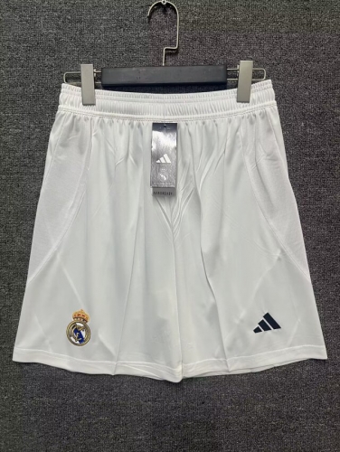 2024/25 Real Madrid Home White Thailand Soccer Shorts-315