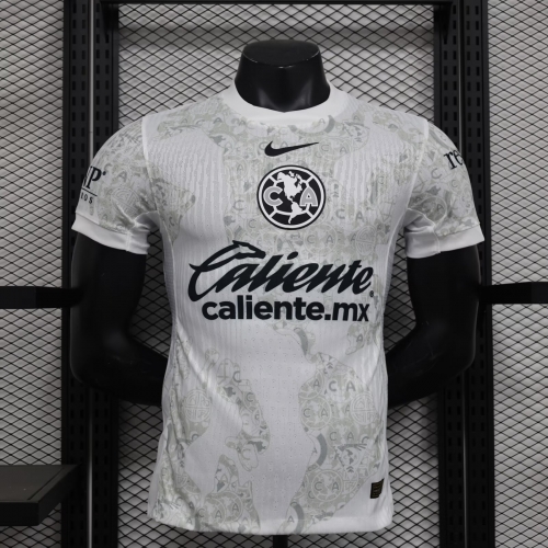 Player Version 2024/25 Club América 2nd Away White Thailand Soccer Jersey AAA-888/16/908