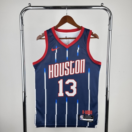 2023 City Version Houston Rockets Royal Blue NBA #13 Jersey-311