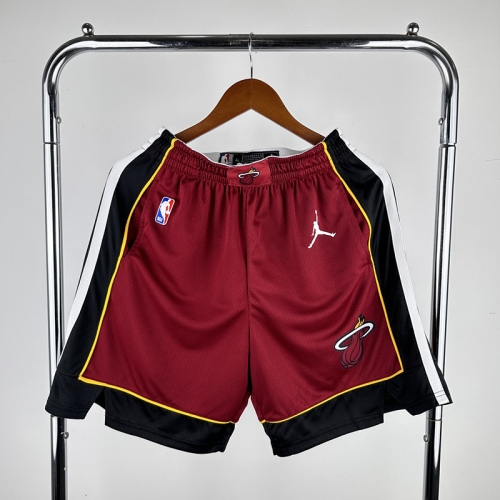 2023 Season Feiren Limited Cleveland Cavaliers NBA Red Shorts-311