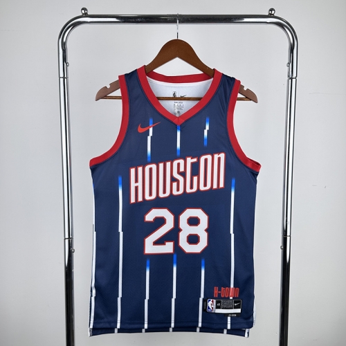2023 City Version Houston Rockets Royal Blue NBA #28 Jersey-311