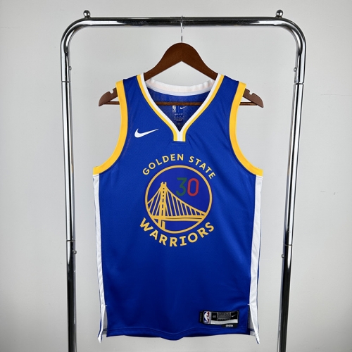 NBA Golden State Warriors Blue #30 V Collar Jersey-311