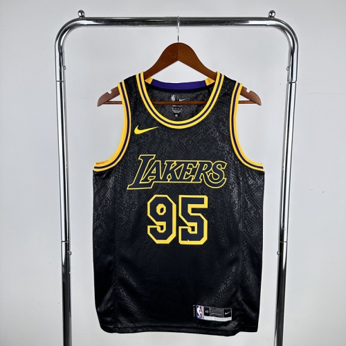 Snake Version Los Angeles Lakers NBA Black #95 Jersey-311