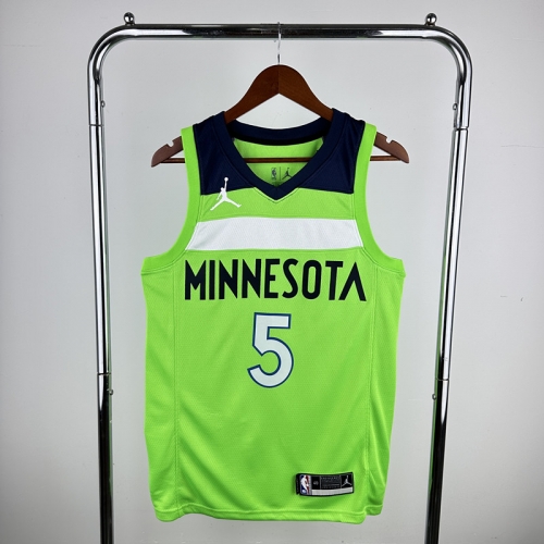 NBA Minnesota Timberwolves Green #5 Jersey-311