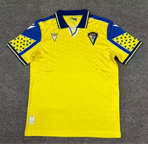 2024/25 Cádiz CF Home Yellow Thailand Soccer Jersey AAA-301/1095/1040