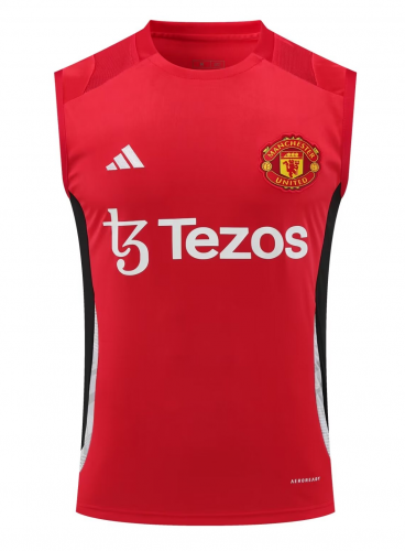 2024/25 Manchester United Red Thailand Soccer Training Vest-418