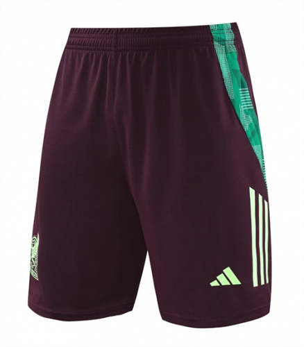 2024/25 Mexico Maroon Thailand Soccer Shorts-418