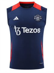 2024/25 Manchester United Royal Blue Thailand Soccer Training Vest-418