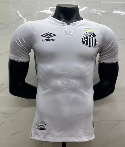 Player Version 2024/25 Santos FC Home White Thailand Soccer Jersey AAA-908