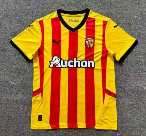 2024-25 Lens Home Yellow & Red Thailand Soccer Jersey AAA-522/1040/417