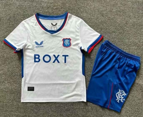 Kids 2024/25 Rangers Away White Kids/Youth Soccer Uniform-1040