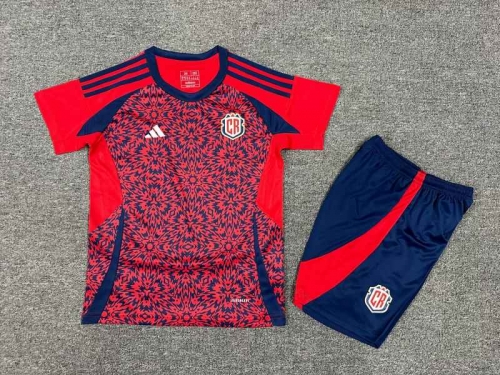 Kids 2024/25 Costa Rica Home Red Kids/Youth Soccer Uniform-1040