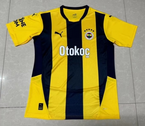 2024/25 Fenerbahçe Home Yellow Thailand Soccer Jersey-1095