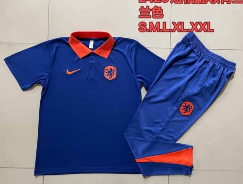 2024/25 Netherlands Royal Blue Thailand Polo uniform-815