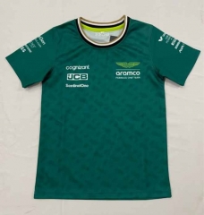 Kids 2024 Season Aston martin Green Formula One Racing Shirts-805