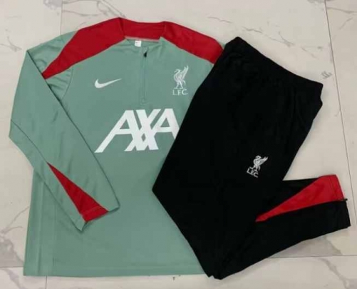 2024/25 Liverpool Green Soccer Tracksuit Uniform-815