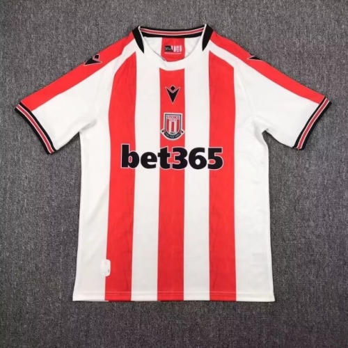 2024-2025 Stoke City Home Red & White Thailand Soccer Jersey AAA-417