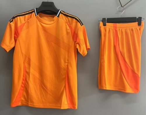 Customize 2024/25 Rea Madrid Away Orange Soccer Uniform-DN