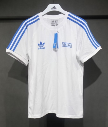 2024 Retro Italy White Soccer Cotton T-Shirts-703