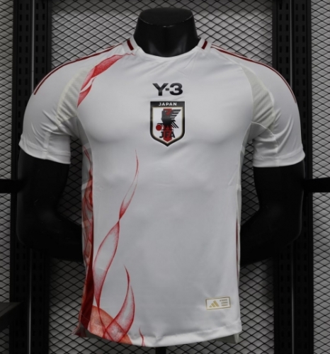Player Version 2024/25 Japan Y3 Away White Thailand Soccer Jersey AAA-888