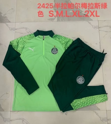 2024/25 SE Palmeiras Green Thailand Soccer Tracksuit Uniform-815