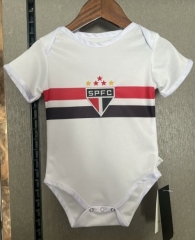 (Size 9-12) 2024/25 São Paulo FC Home White Baby Soccer Uniform-308