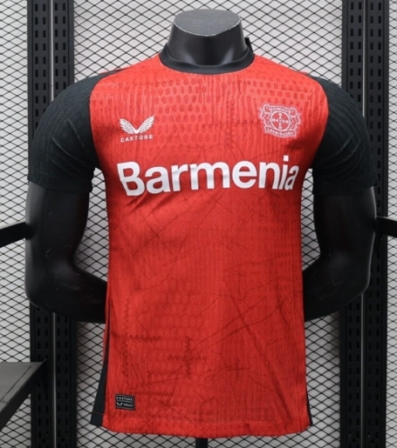 Player Version 2024/25 Bayer 04 Leverkusen Home Red Thailand Soccer Jersey AAA-888/210/16