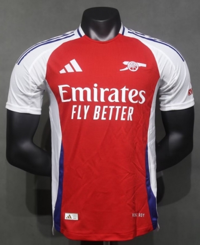 Player Version 2024/25 Arsenal Home Red Thailand Soccer Jersey AAA-703/MY/416