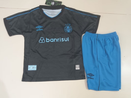 Kids 2023/24 Grêmio FBPA 2nd Away Black Soccer Uniform-507