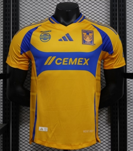 Player Version 2024/25 Tigre UANL Home Yellow Thailand Soccer Jersey AAA-888