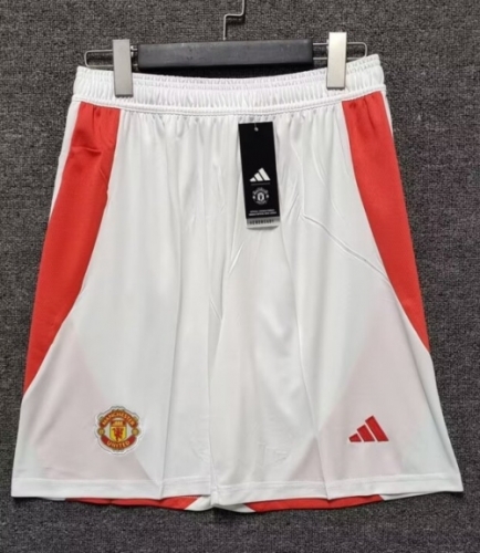 2024/25 Manchester United Home White Thailand Soccer Shorts-315