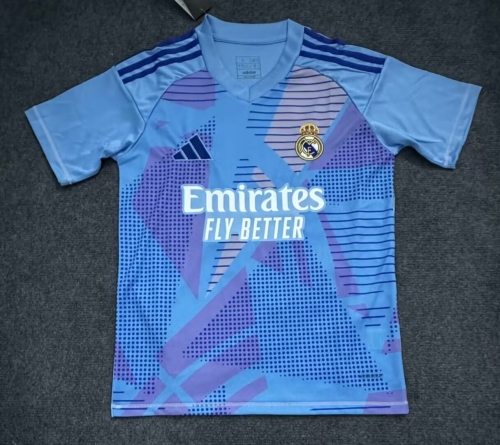 2024/25 Real Madrid Goalkeeper Blue TrainingThailand Soccer Jersey AAA-313/LP/312