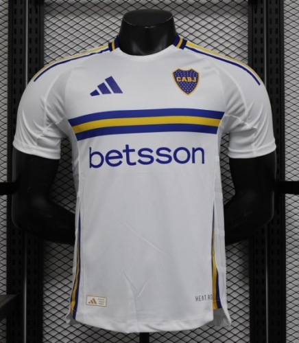 Player Version 2024/25 Boca Juniors Away White Thailand Soccer Jersey AAA-888/MY/16