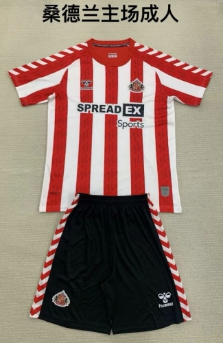 2024/25 Sunderland Home White & Red Soccer Uniform AAA-208