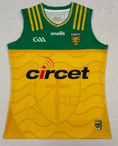 2024 GAA Series Donegal Yellow & Green Thailand Rugby Shirts Vest-805