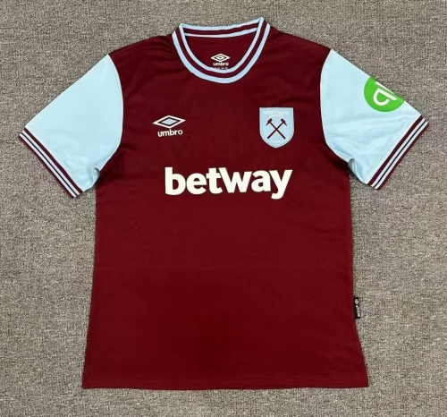 2024/25 West Ham United Home Red Thailand Soccer Jersey AAA-1040/417/320